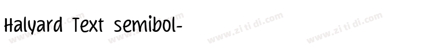 Halyard Text semibol字体转换